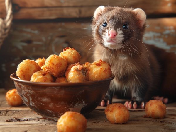 Croquettes premium pour furets : santé et saveur garanties