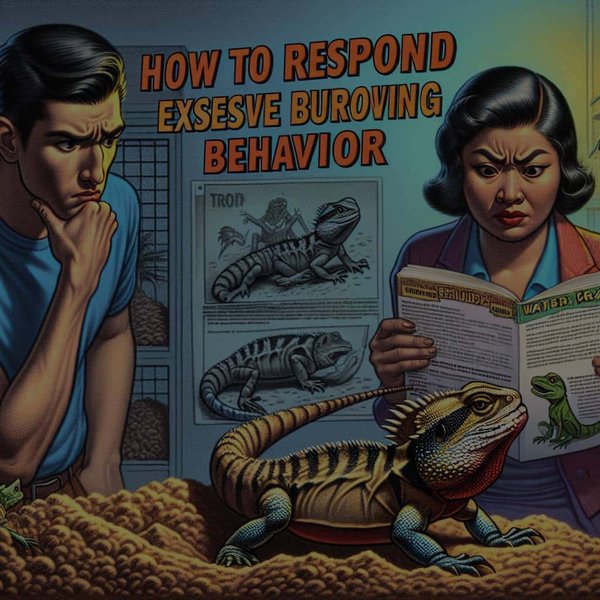 Comment réagir face à un comportement de terrassement excessif chez un dragon d'eau ?